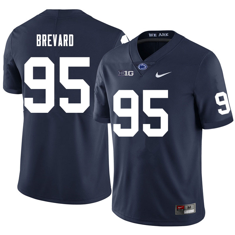 Men #95 Cole Brevard Penn State Nittany Lions College Football Jerseys Sale-Navy